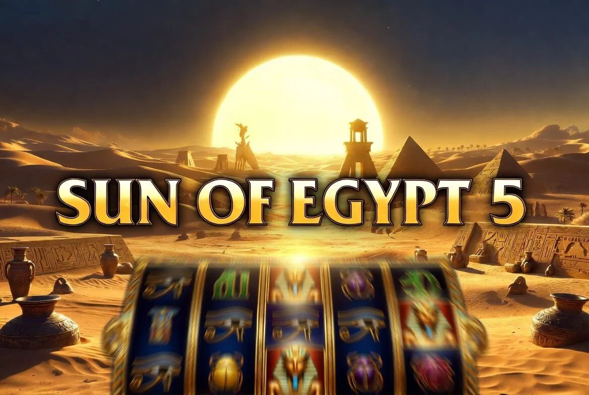 Sun of Egypt 5 slot game — главный экран игры от 3 Oaks Gaming